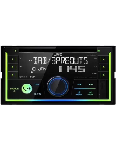 Smaak Westers Grap JVC KW-DB93BT Autoradio 2-din met cd usb bluetooth en DAB